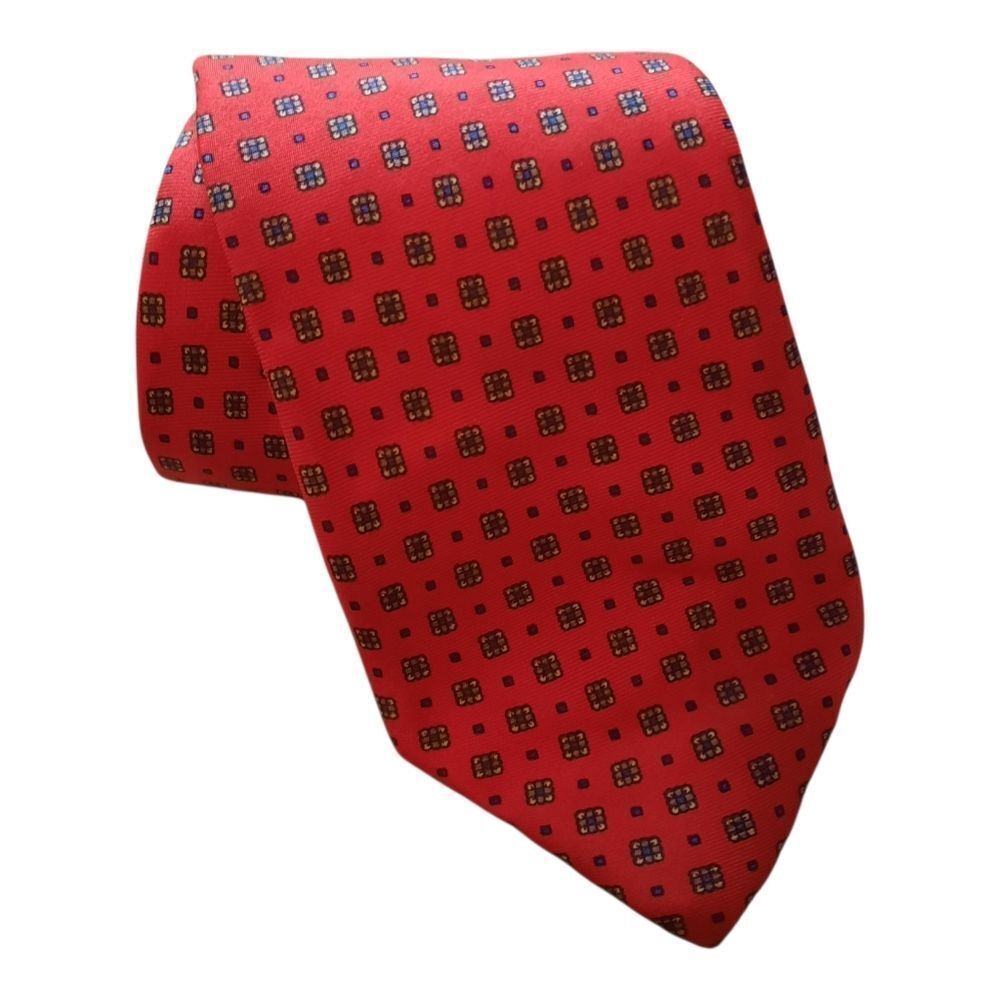Giorgio Sant Angelo Elegant Red Patterned Men's Tie